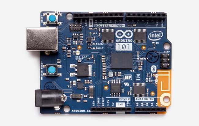 The Arduino 101 board
