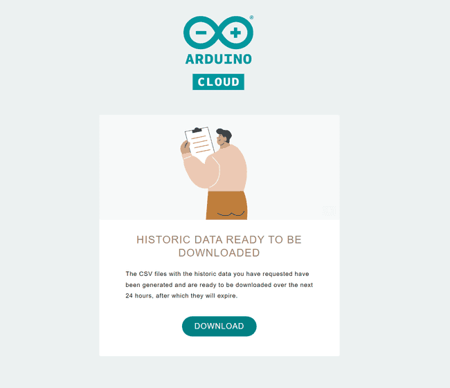 Link to download your data