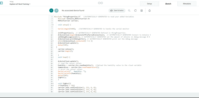 Arduino Cloud Lite Editor